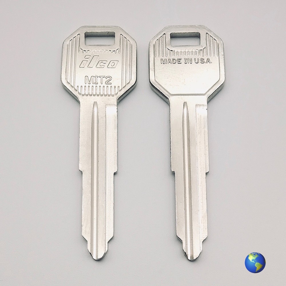 MIT2 Key Blanks for Various Models by Mitsubishi (2 Keys)