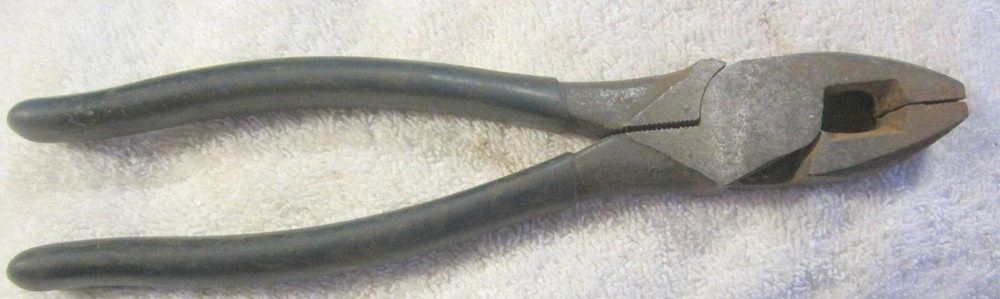 8.5" Tool Unbranded High Leverage Side Cutting Pliers,VTG tool,linemans