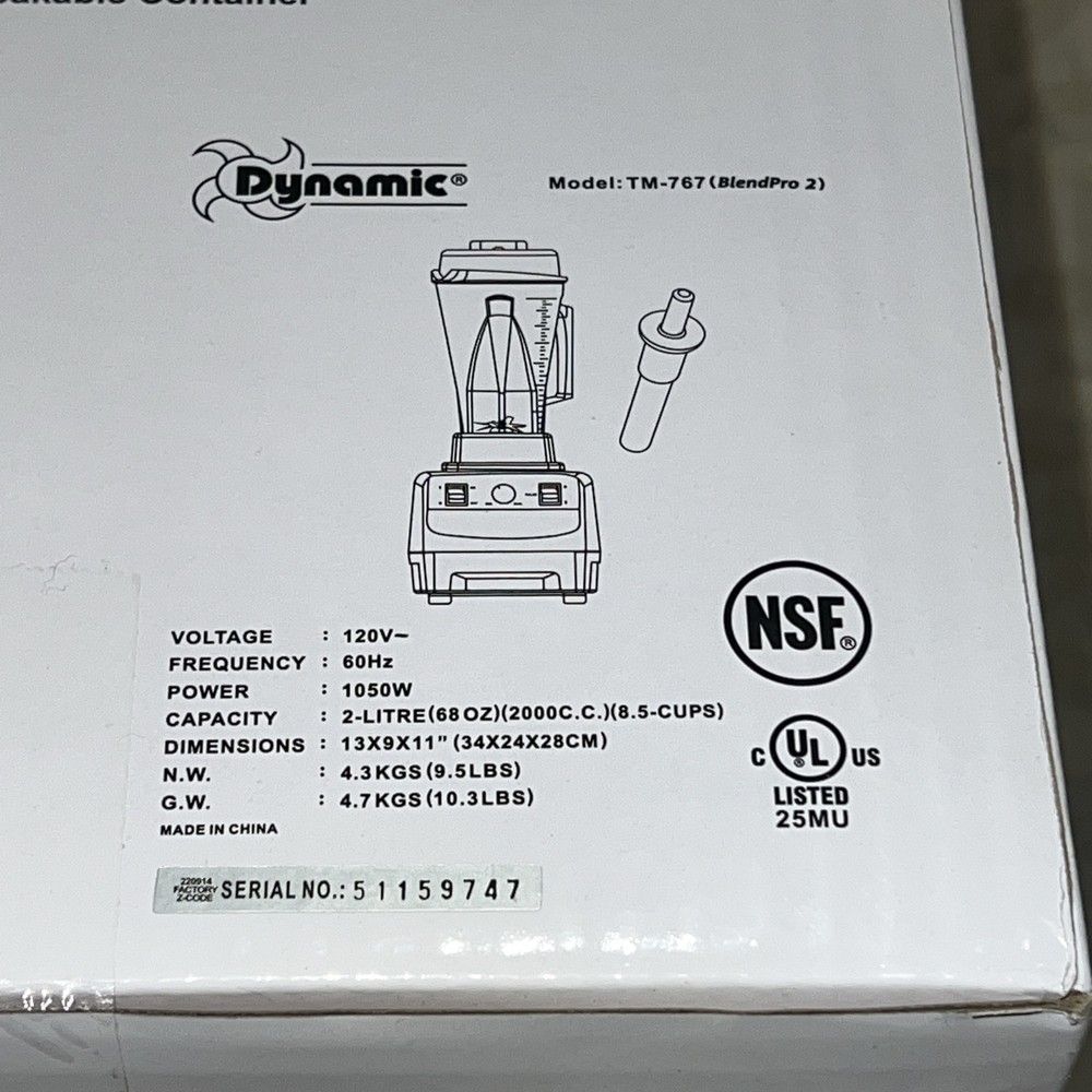 Dynamic BlendPro 2 Performance 68 oz High Speed Blender