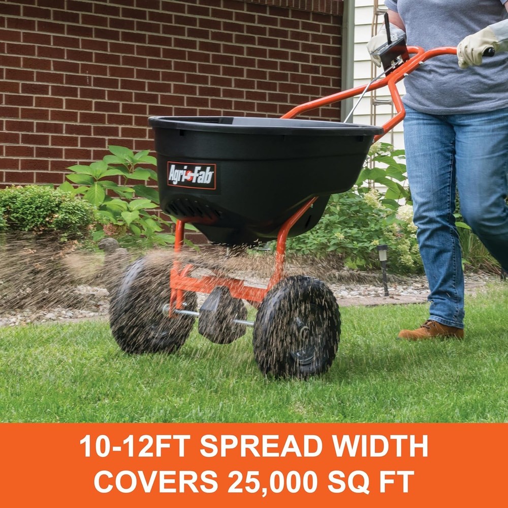 Push Lawn Broadcast Spreader Seed Fertilizer