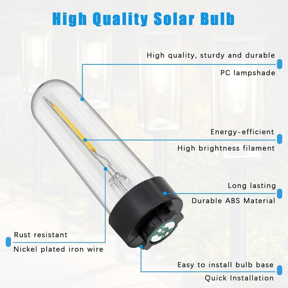 Solar Light Bulb Replacement May Fit Hampton Bay Solar Light 3V Warm White So...