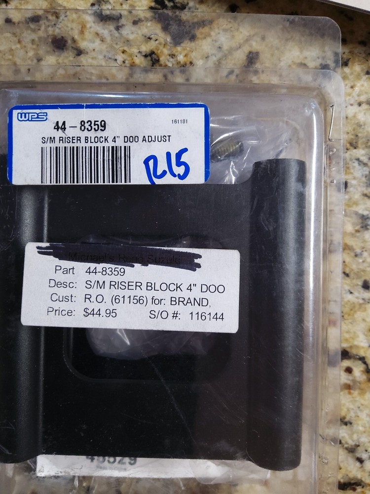 WPS Ski-Doo 4" Handlebar Riser Block Kit 44-8359  R15
