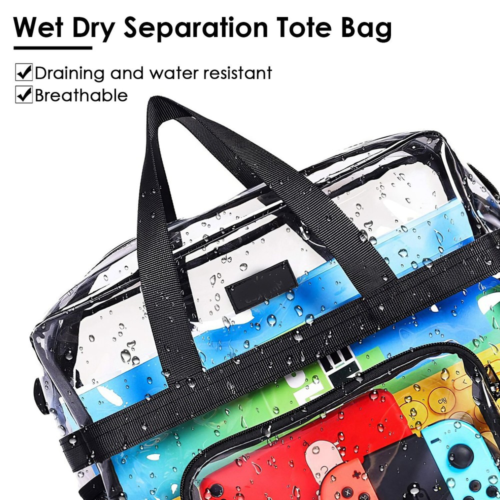 Stadium Approved Clear lunch Bag Front Storage Compartmen with Adjustable Strap