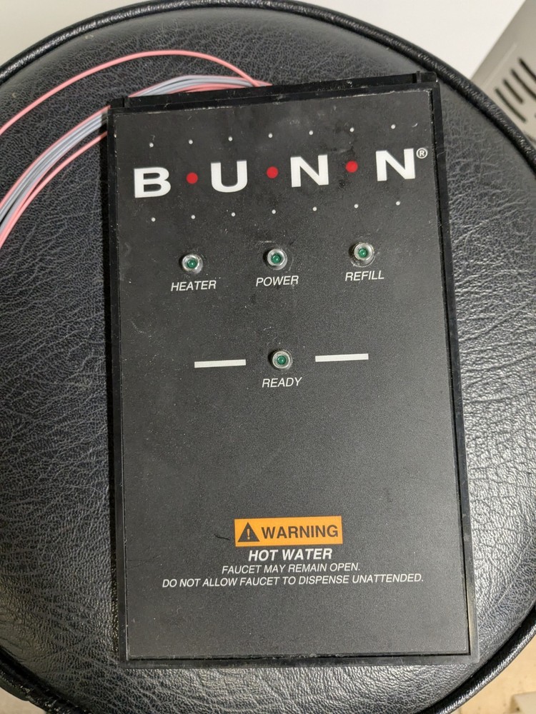 Bunn Hot Water Dispenser Front Panel Display Face LEDs