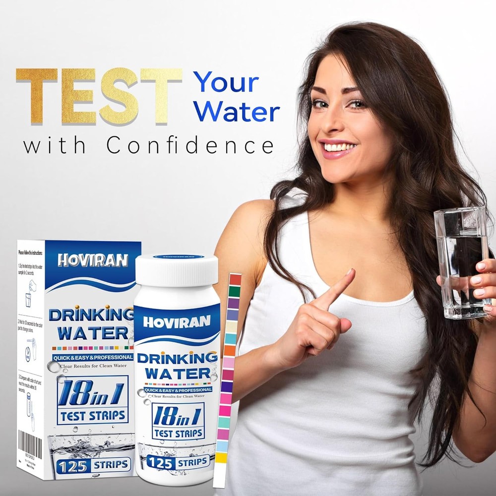 Water Testing Kits for Drinking Water, 125 Ct Drinking Water Test Strips