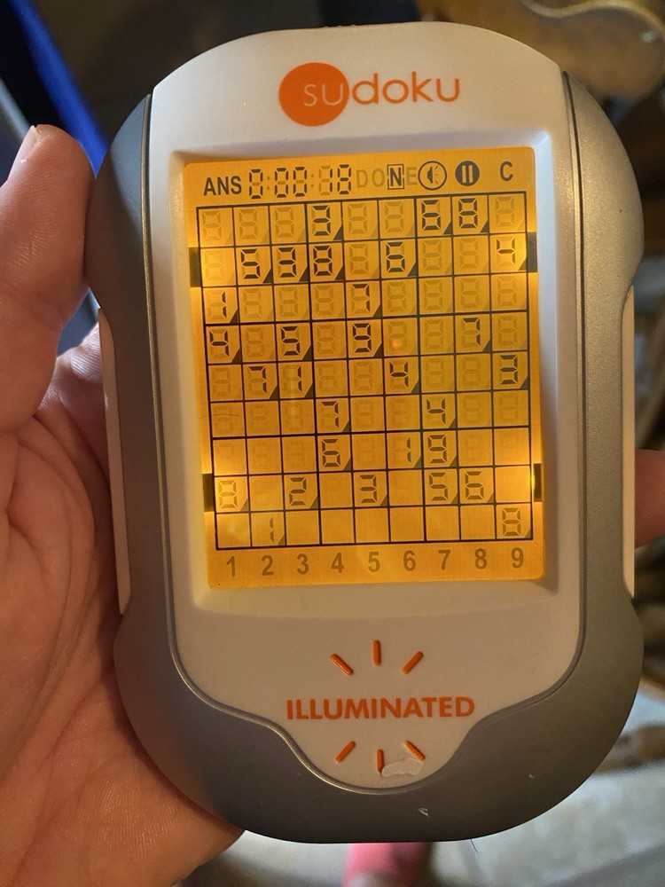 Sudoku Electronic Technosource 2006 w/ Stylus Tested Illuminated R12443