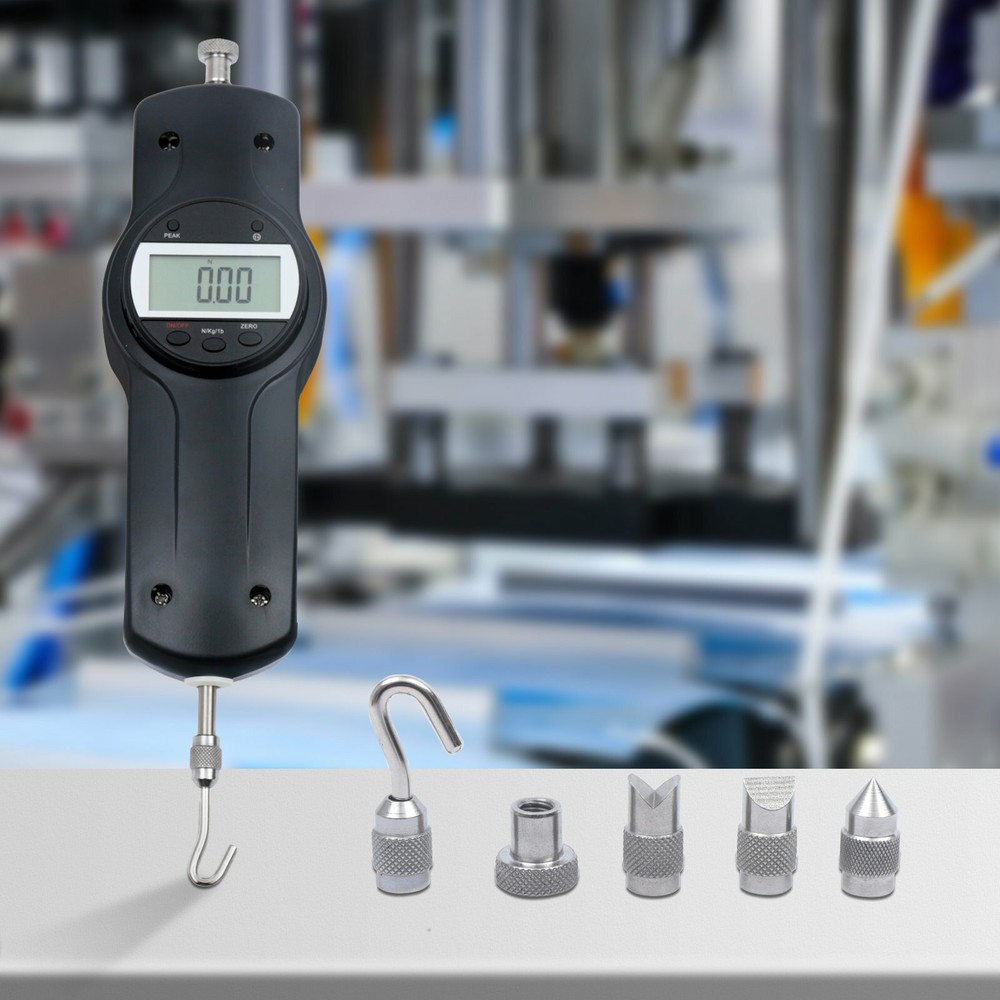 Digital Force Gauge Push & Pull Force Meter Tester Dynamometer Tool 110LBS USA