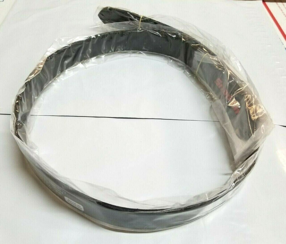 NEW Snap On Tools Men's Genuine Leather No-Scratch Black Work Belt Hook & Loop