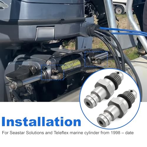 2 Pack - Bleeder Fitting Kit for SeaStar Front Mount Cylinders – 3/8"
