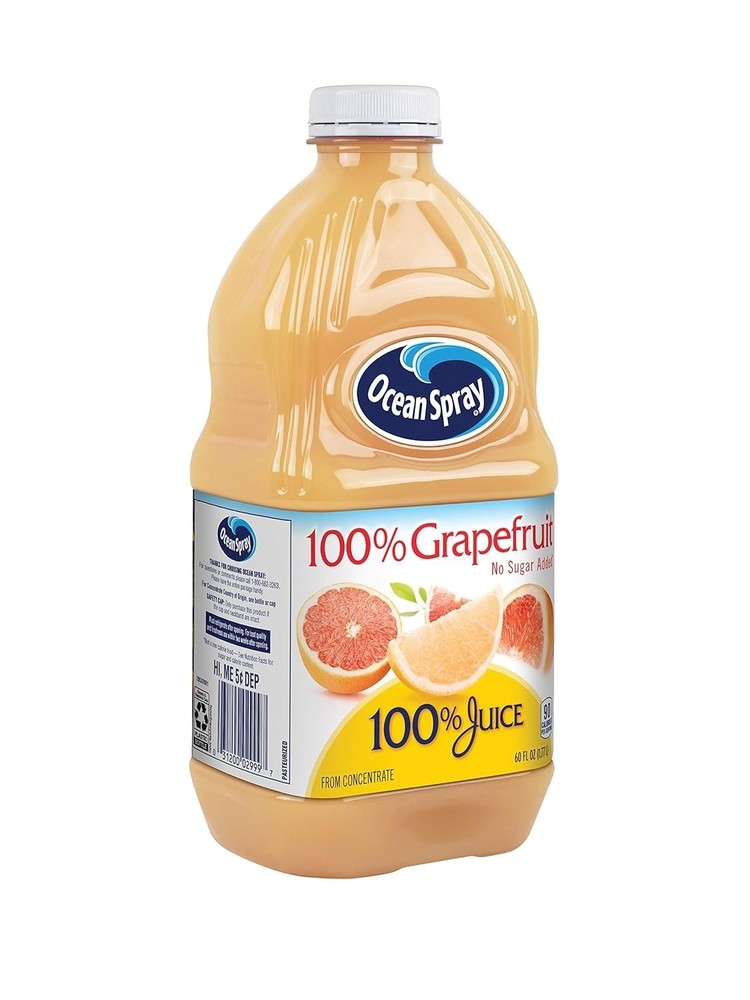 Juice, 100% Grapefruit, 60 Ounce Pack of 8