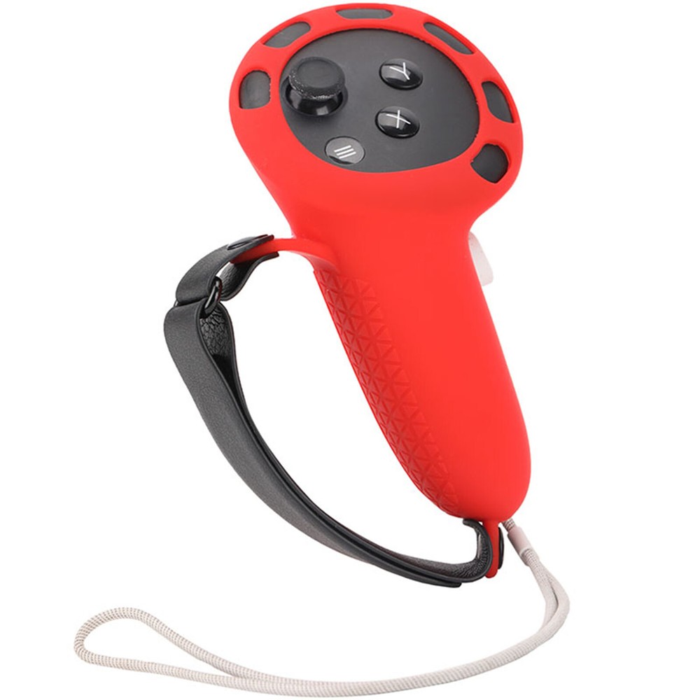 VR Controller Case Silicone Sleeve Handle Grip Cover With Strap for Meta Quest 3