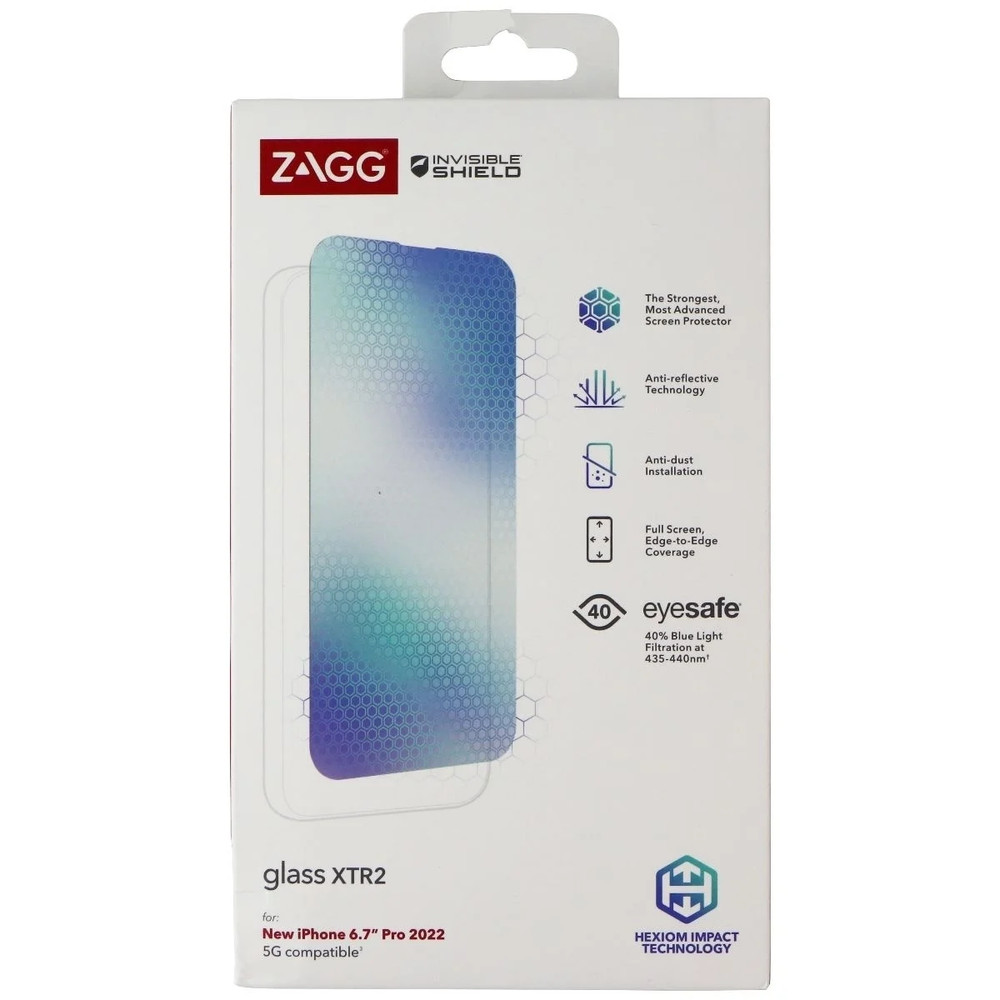 ZAGG InvisibleShield Glass XTR2 Screen Protector for iPhone 14 Pro Max