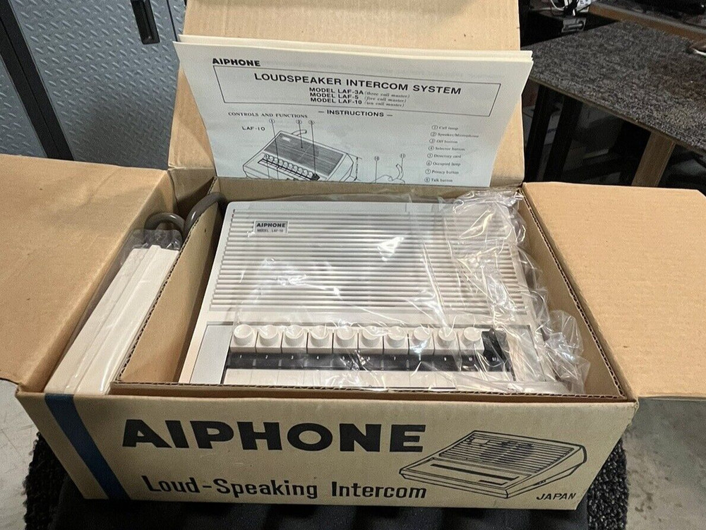 (1) AIPHONE LAF-10 10-Call Master Station. NOS/NIB.