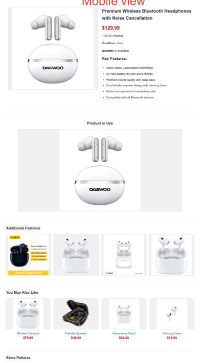 eBay Listing Template Responsive Mobile Design HTML Professional Design