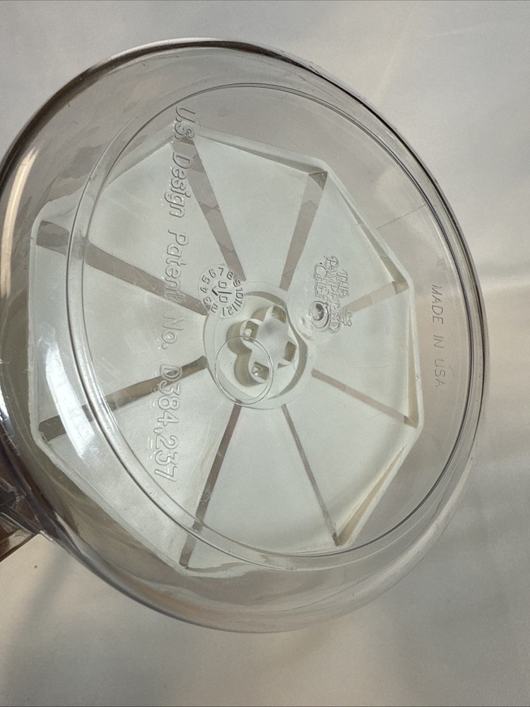 Pampered Chef Quick Stir 2 Quart Clear Pitcher Checker Board Pattern White Lid