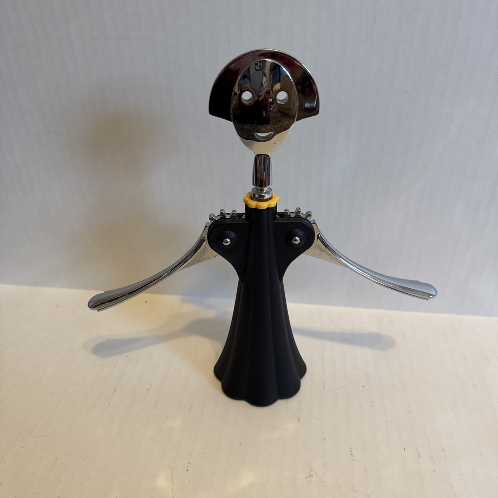 Anna G. Corkscrew Black Bottle Opener Winged