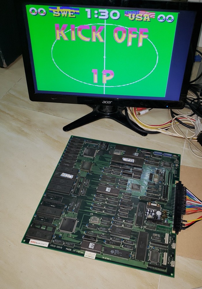 Tecmo World Cup'94 Original Jamma PCB Video Arcade Game