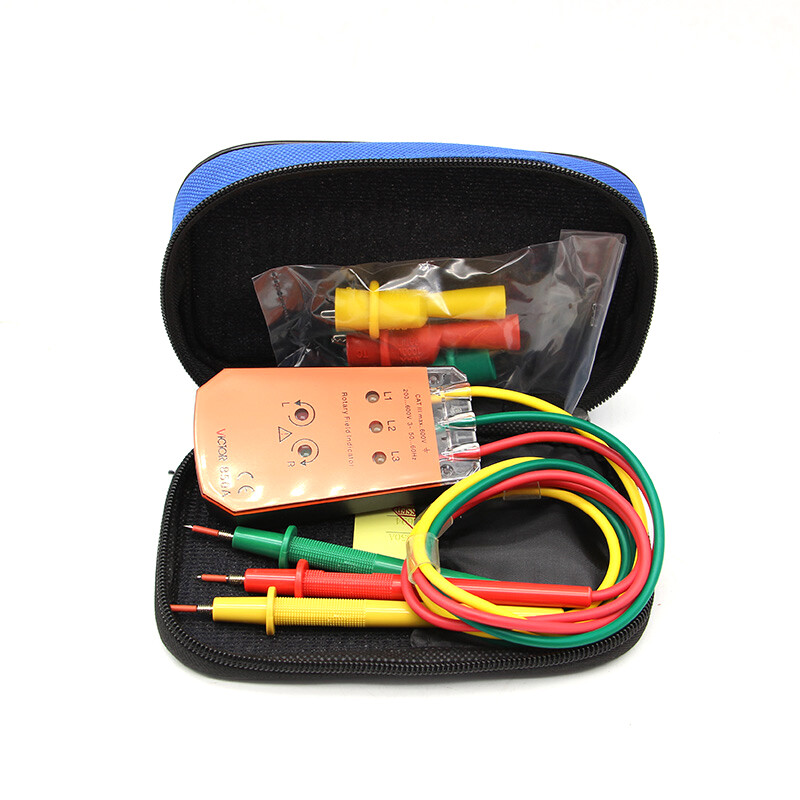 VICTOR 850A Three-phase AC Phase Sequence Meter Phase Meter Checker Meter #