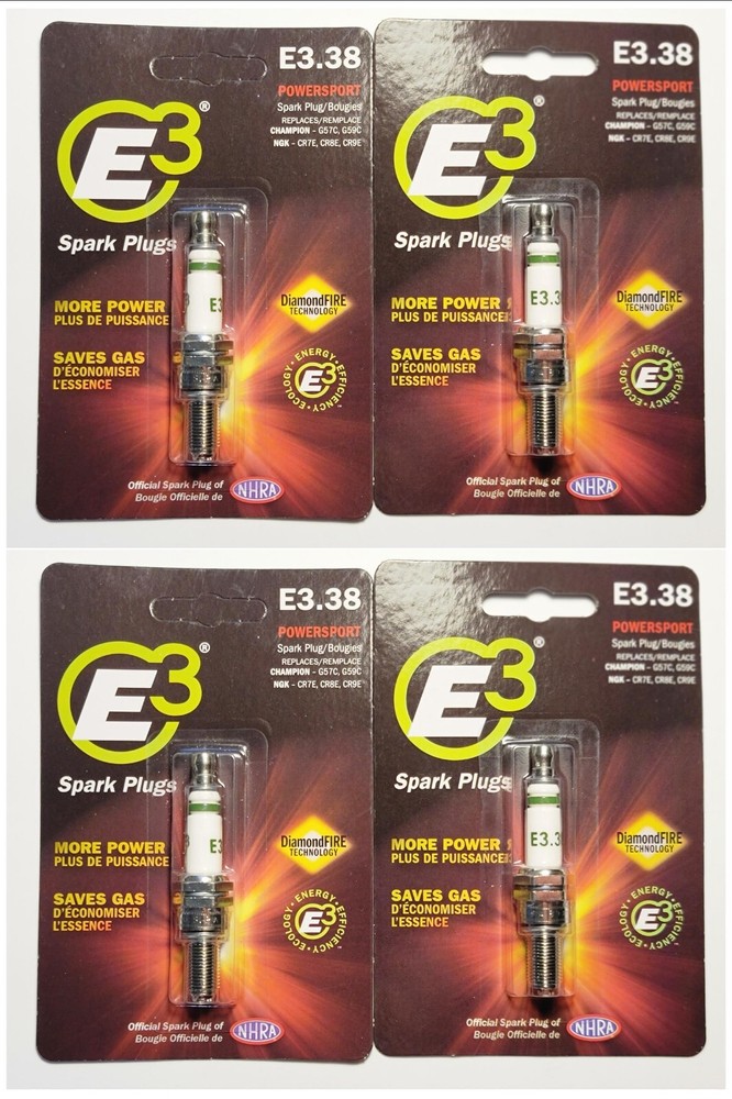 E3 Spark Plugs E3.38 (QTY 4)