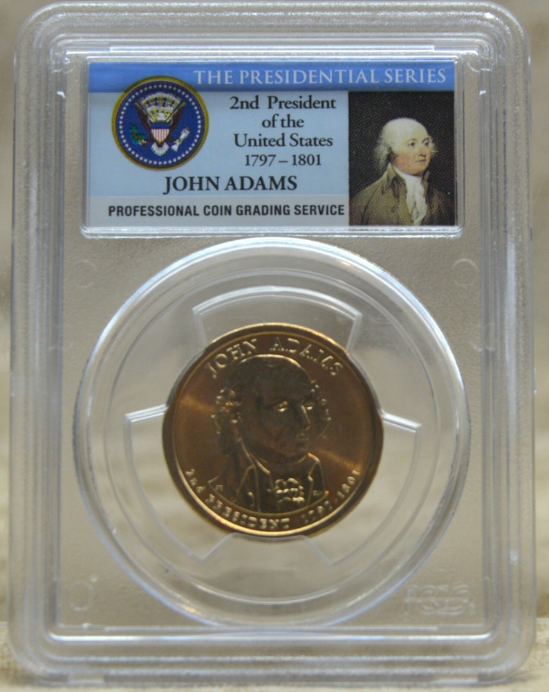 2007-D $1 JOHN ADAMS PCGS MS64 POSITION A FIRST STRIKE