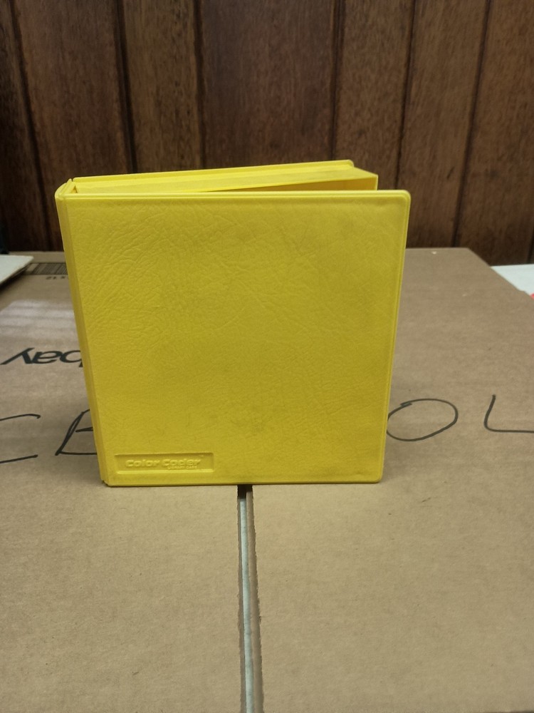 Color Coder Library Case. Yellow, Labels Included Inside