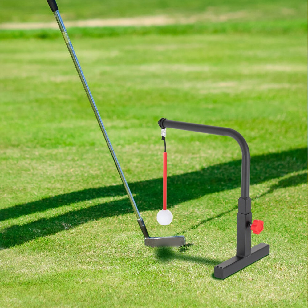 Golf Swing Trainer Aid-Durable Iron Golf Practice Swing Groover & Hitting Hanger