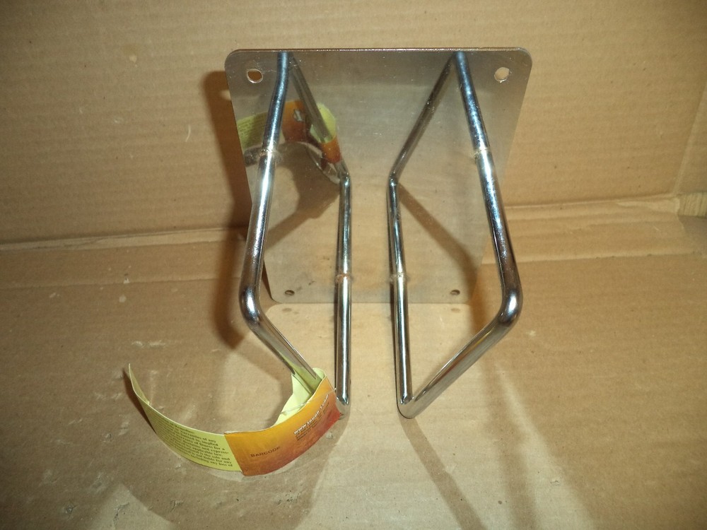 Tough 1 Deluxe Chrome Salt Block Holder with Solid Back