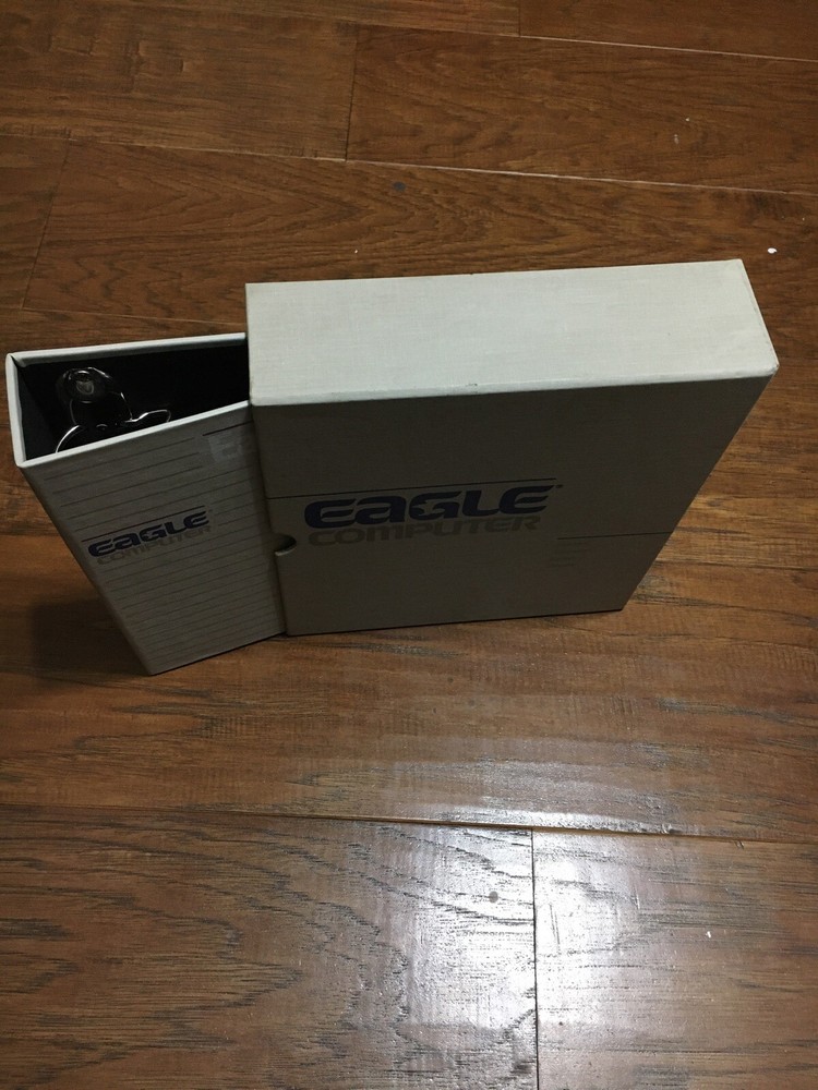 VINTAGE EAGLE COMPUTER LIBRARY EMPTY SOFTWARE MEDIA BINDER EAGLE NET 1