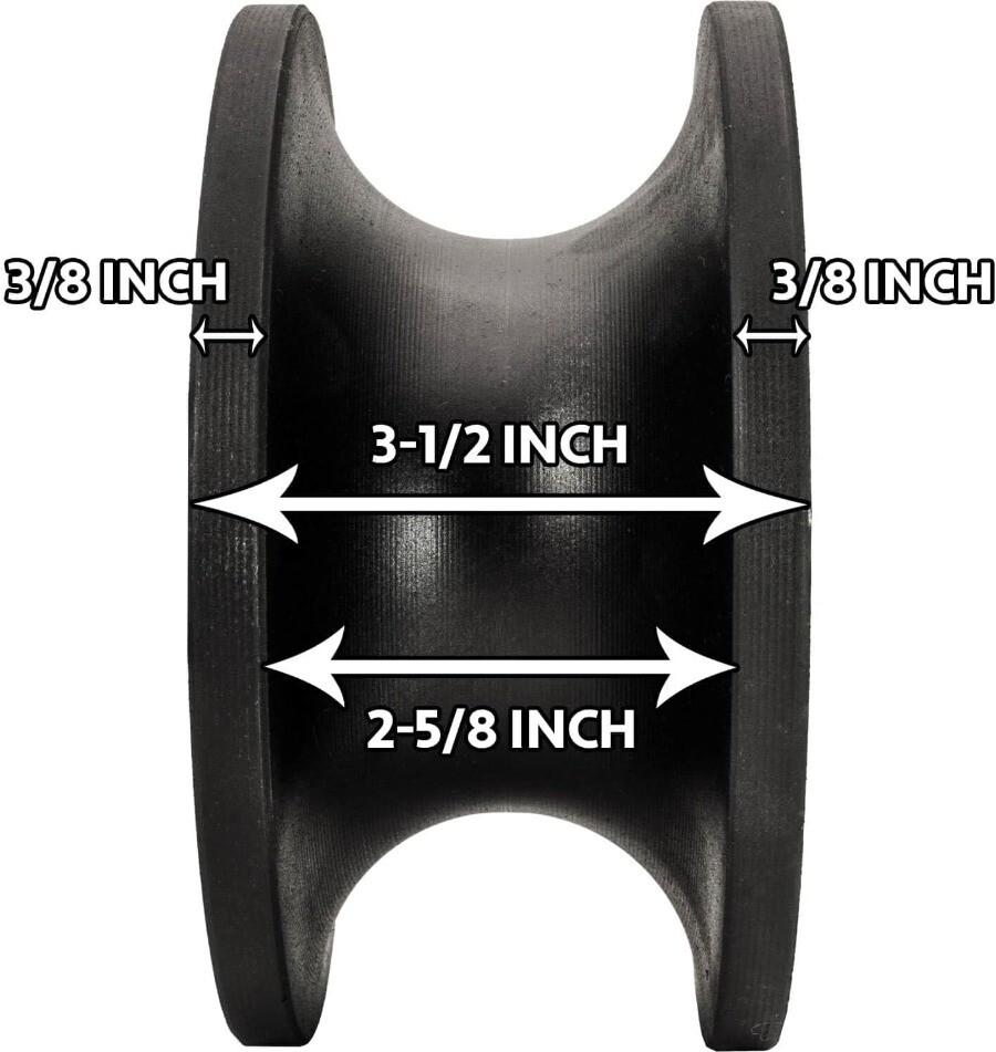 Covered Cantilevered Gate Rollers, for Round 4" Post, 2-3/8" Gate Frame