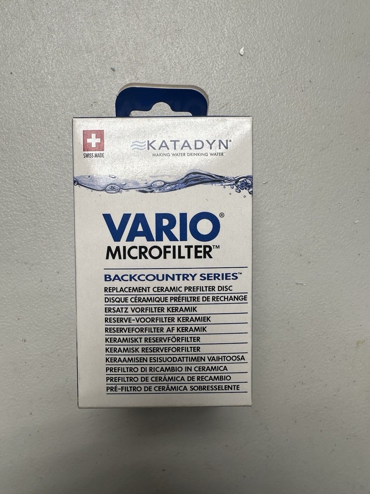 Katadyn Vario Microfilter Disc Replacement, Backcountry Series