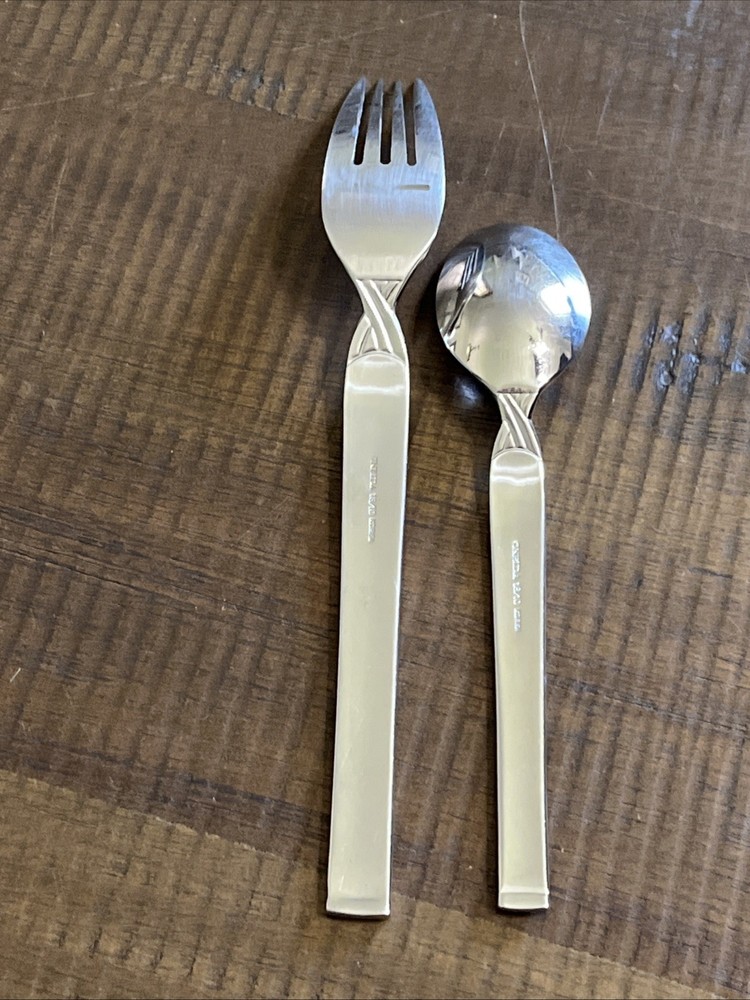 Set Of 2 Oneida Stainless SIMPLICITY Dinner Fork & Teaspoon flatware