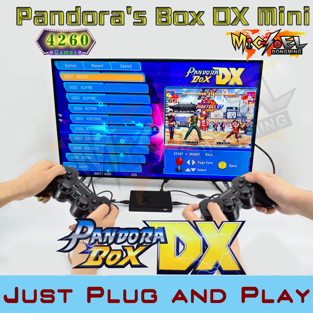4260 Games 720P Pandora's Box DX Mini Arcade with Wired Controller Controller