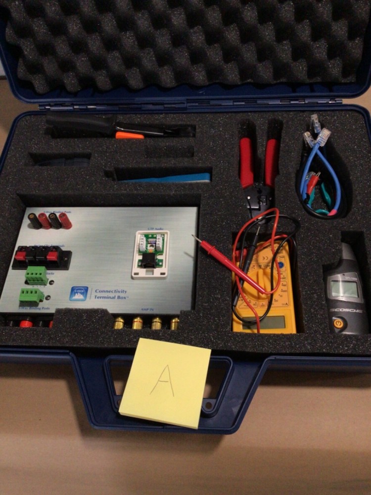 C-Tech Training Tester Case system kit home audio ?? copper cable ??