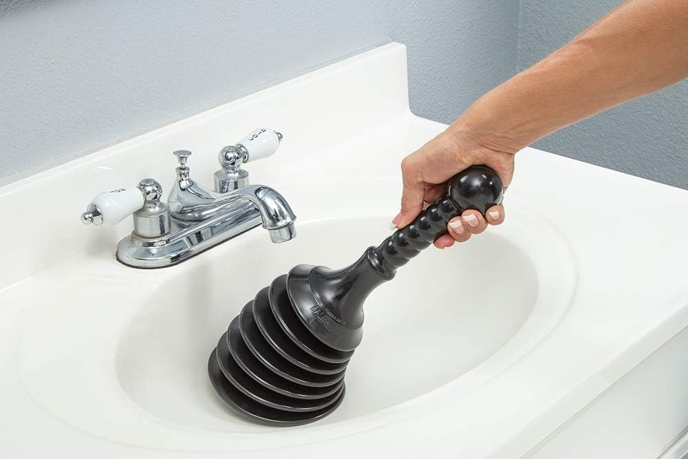 Sink & Drain Plunger Black High Quality Small Powerful for Kitchen Bathroom S...