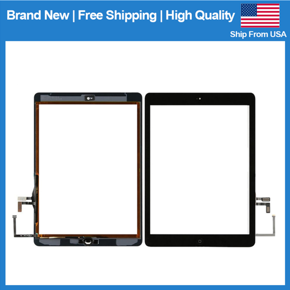 For iPad Air A1474 A1475 A1476 Black Touch Screen + Home Button Panel Replace