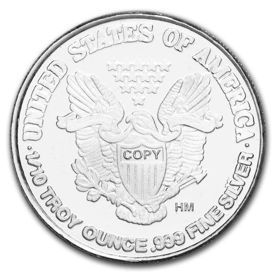 1/10 oz Silver Round - Walking Liberty