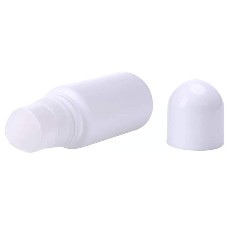 3 Pcs Refillable Roll On Bottles Empty Plastic Rollerball Bottles Dispenser 50ML