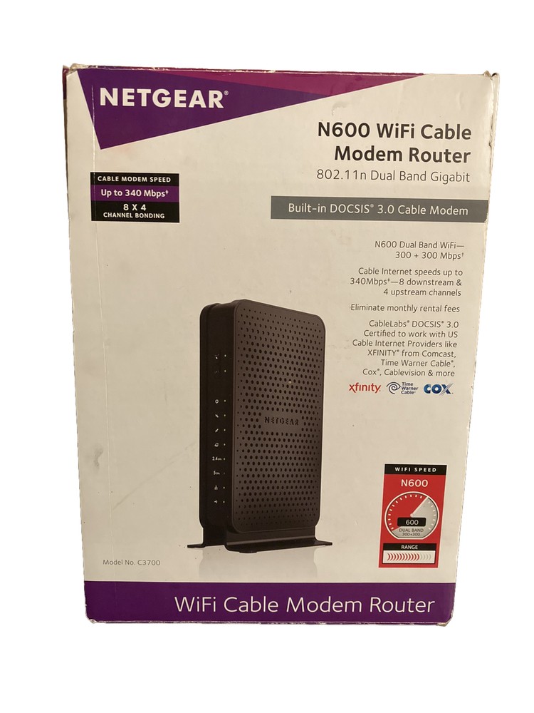 Netgear C3700 WiFi Cable Modem Router
