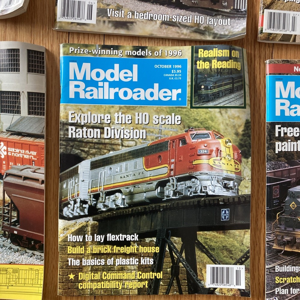 Model Railroader Magazine 1996 - 12 Issues