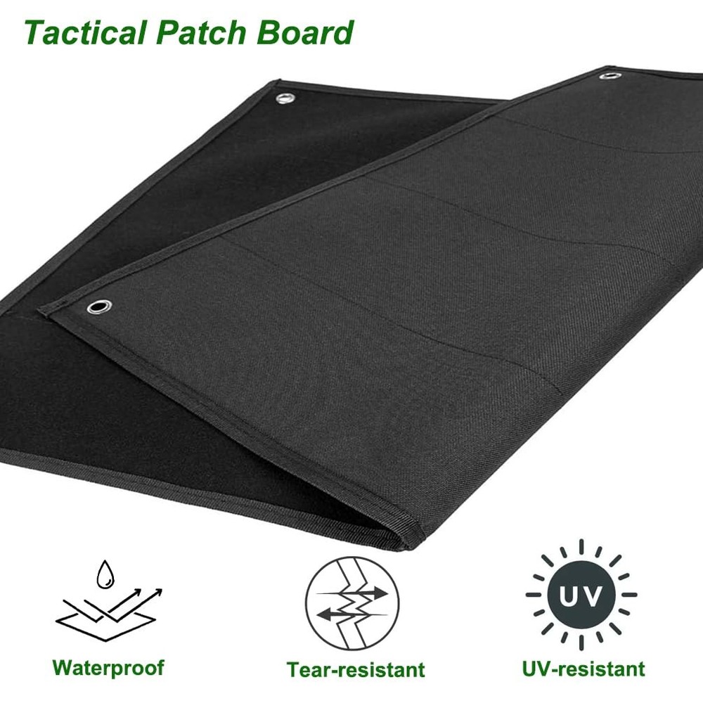 Tactical Board Patch Organizer Holder Display 24'' x 18 '', Morale Patch Hang...