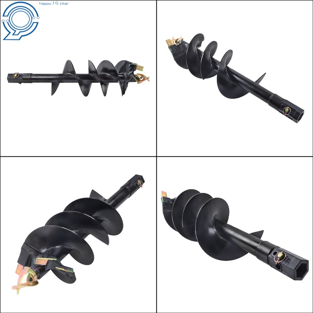 2" Hex Coupler 12" x 48" Earth Drill Bit for Post Hole Digging