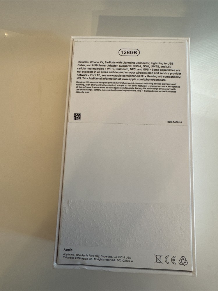 Apple iPhone 128GB EMPTY BOX ONLY