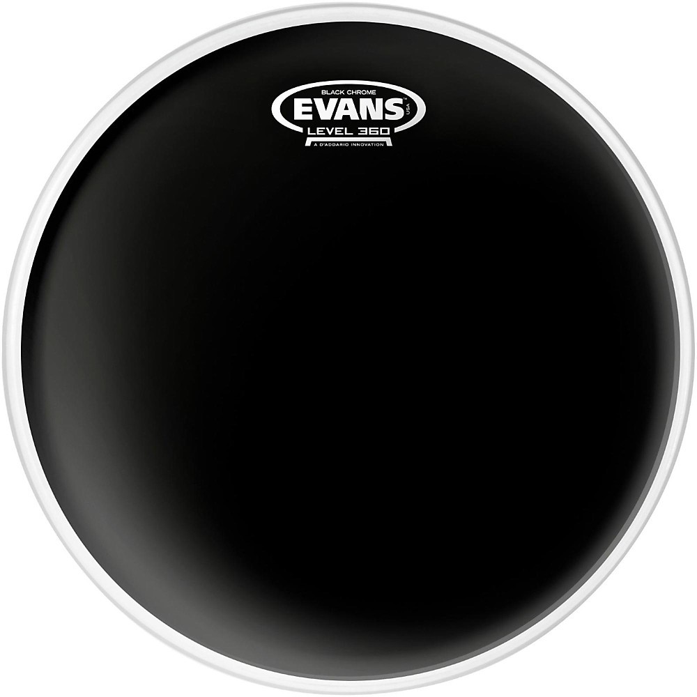 Evans Black Chrome Tom Batter Drumhead 6 in.