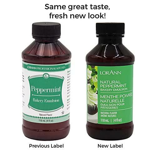 LorAnn Peppermint Bakery Emulsion, 4 ounce bottle