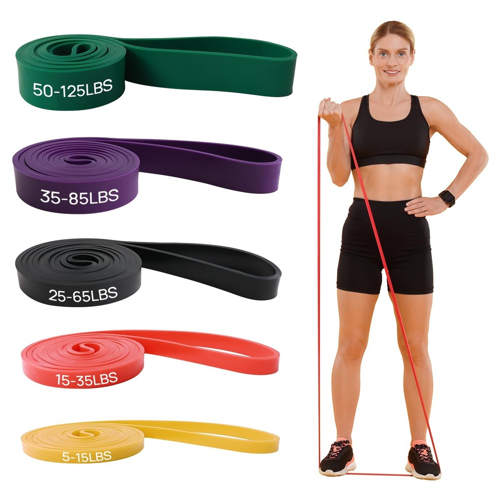 Resistance Bands, Pull Up Assist Bands - Workout Eexercise 5 colors