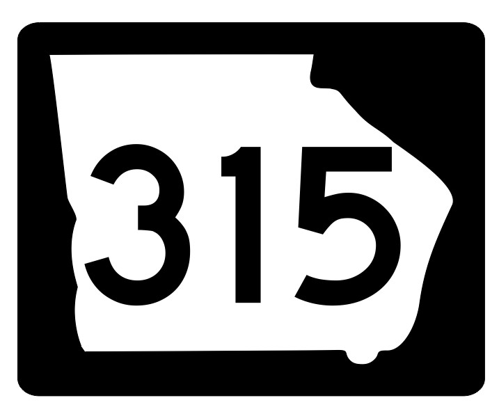 Georgia State Route 315 Sticker Decal