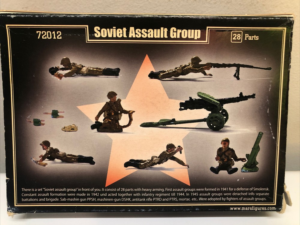 MARS 72012 1/72 scale WWII Soviet Assault Group figures