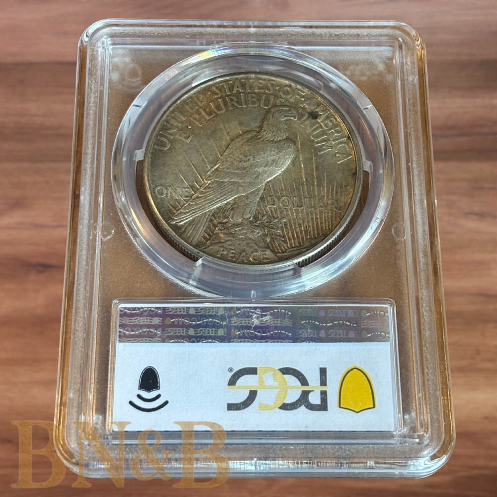 1921 Peace Dollar PCGS MS-63 High Relief Sharp Toning