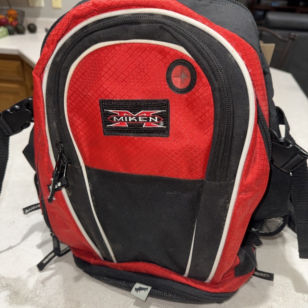 Miken Baseball/Softball Backpack Black & Red