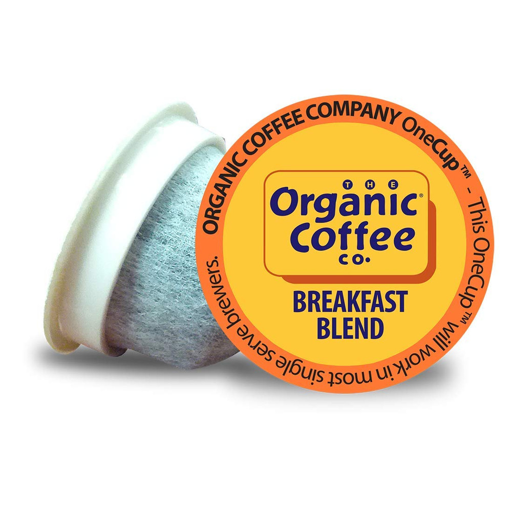 Compostable Coffee Pods - Breakfast Blend (36 Ct) K Cup Compatible, Medium Roast